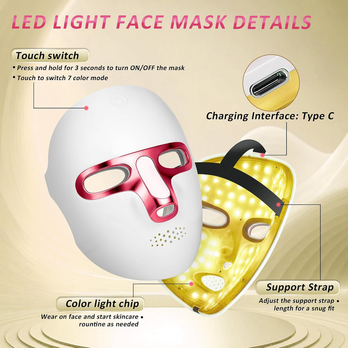 Luxury Portable LED Face Mask