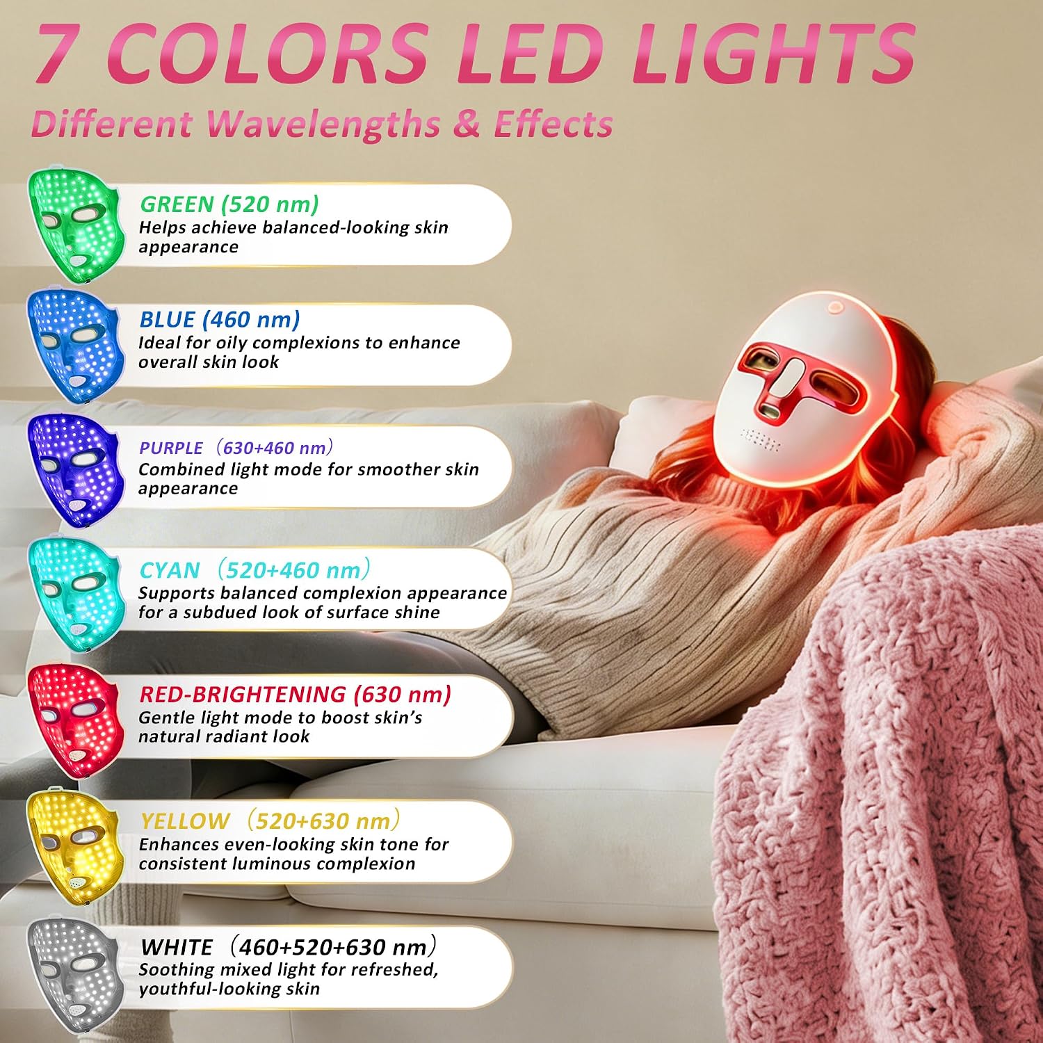Luxury Portable LED Face Mask